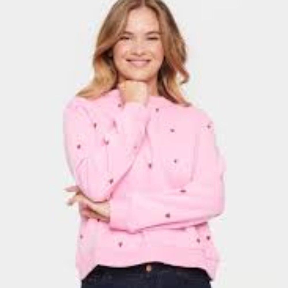 NWT: Just Madison Pink Heart Sweatshirt